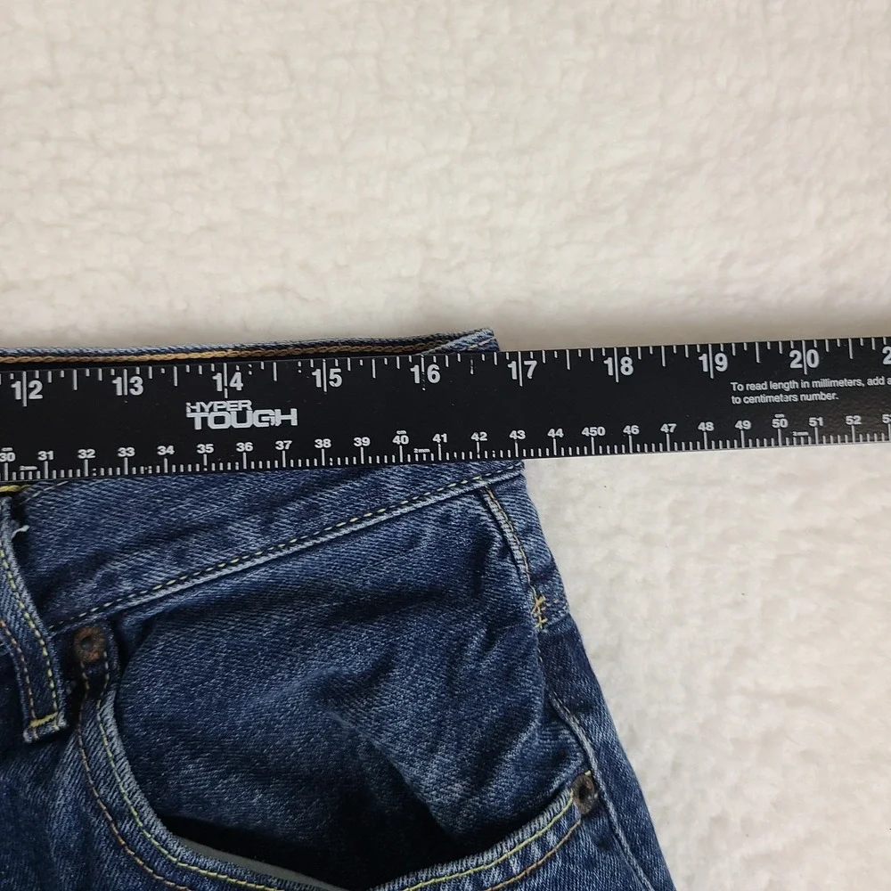 VTG Tommy Hilfiger Jeans Mens 34x32 Blue Straight Leg Utility‎ Denim MEXICO 02'